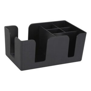 Condiment Caddy 6 Compartment - Black