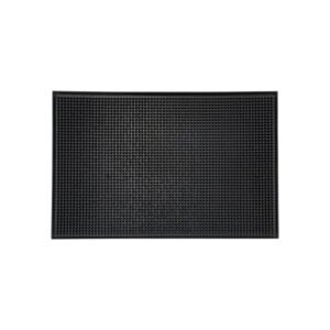Bar Service Mat, 18" x 12", Black