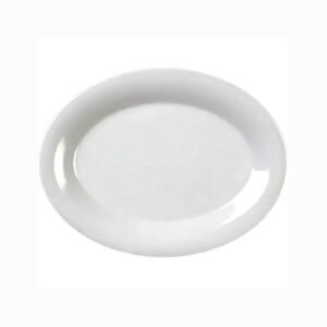 Plastic Platter 12 x 9 x 3/4" - White