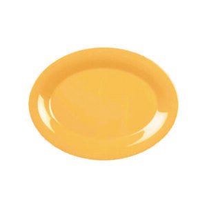 Plastic Platter 12" x 9" x 3/4" - Yellow