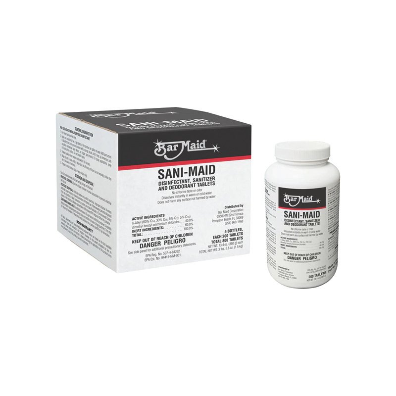 Bar Maid Sanitizer Tablets