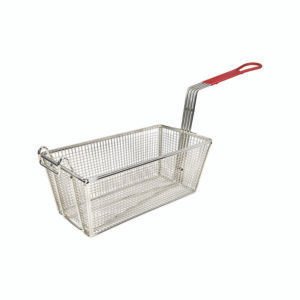 Fry Basket 12-7/8" x 6-1/2" x 5-3/8" - Red Handle