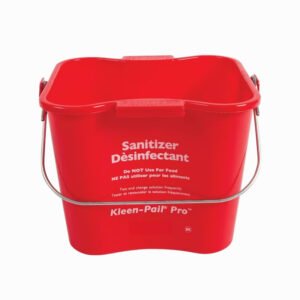 Pail Sanitize 3qt Red