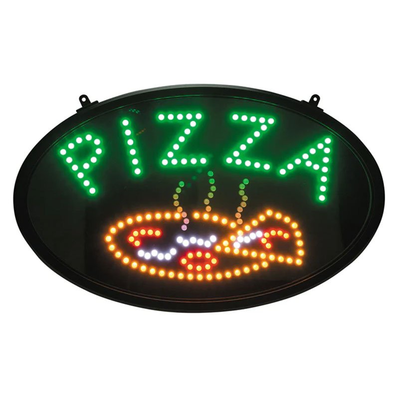 LED Pizza Sign - Oval
