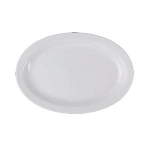Plastic Platter 11-1/2 x 8 x 1" - White