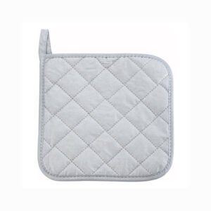 Pot Holder 8" x 8" Silicone - Silver