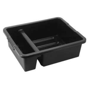 Bus Tub 7" Divided Black