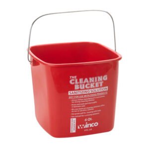 Pail Sanitize 6qt Red