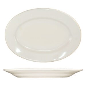 China Platter Rolled Edge 7-1/8" - White