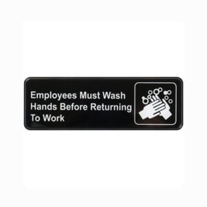 Employee Must Wash Hands Sign