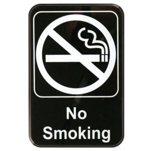 Sign "No Smoking" 6" x 9"