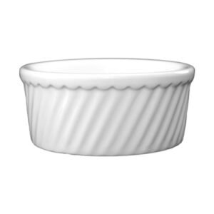 China Soufflé Dish 8 oz - Super White