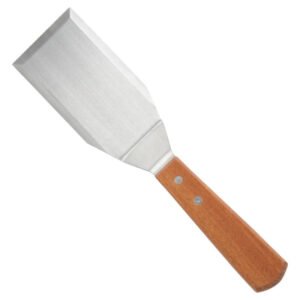 Hamburger Turner 5" x 2-7/8" - Wooden Handle