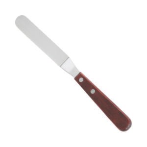 Spatula  3-3/8" x-3/4" Offset Blade - Wooden Handle