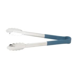 Utility Tong 12" - Blue Heat Resistant Handle
