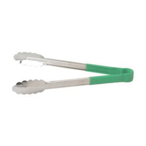 Utility Tong 12" - Green Heat Resistant Handle
