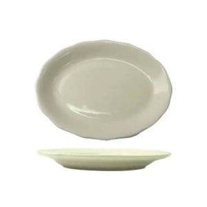 China Scalloped Platter 9-7/8" - White