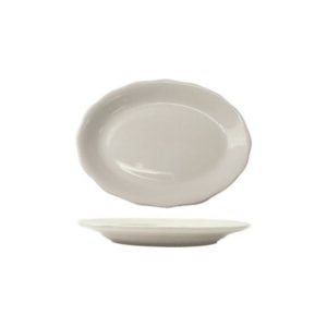 China Scalloped Platter 11-1/2" - White
