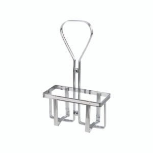 Chrome Cruet Rack  - 6 oz Square