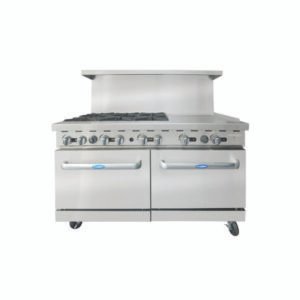 Atosa 6 Burner Range w/ Right Side 24" Griddle - Natural Gas