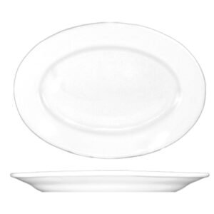 China Platter Rolled Edge 15-1/2" -Super White