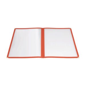 Menu Cover Double Fold 9-3/8" x 12-1/8" - Red