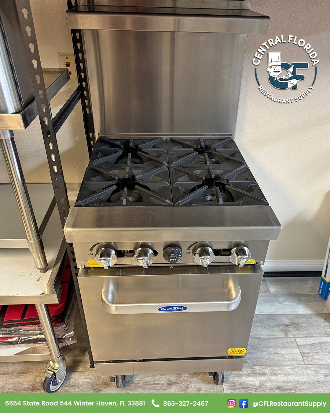Atosa 4 Burner Range 24" - NG - Image 2