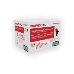 Disposable Gloves Medium - 4Mil Nitrile Black - 100