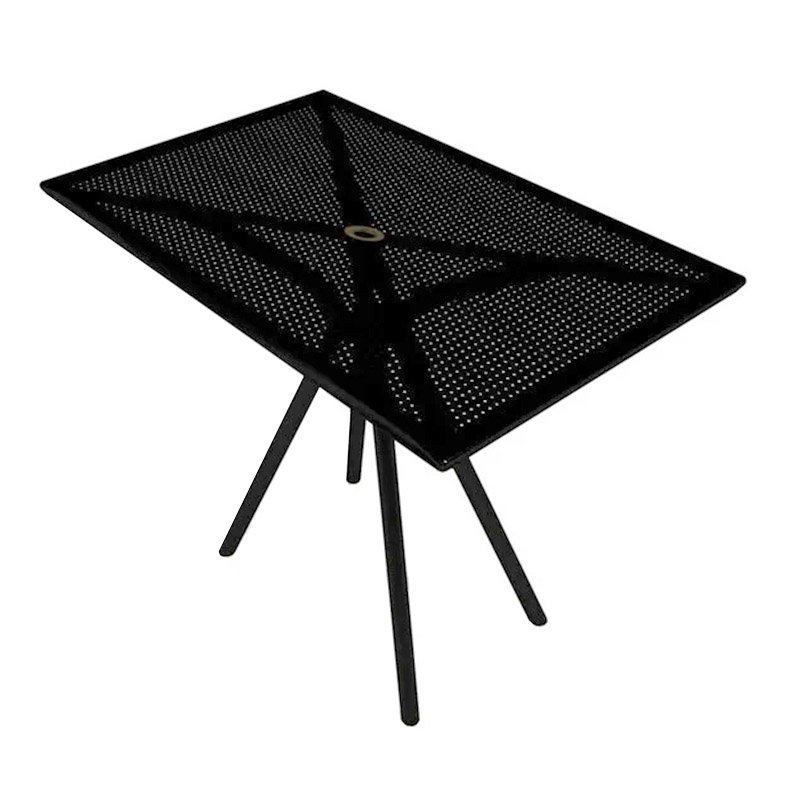Metal circle perforated outdoor table top from ATSmfg, rectangle