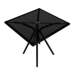 Metal circle perforated outdoor table top from ATSmfg, square
