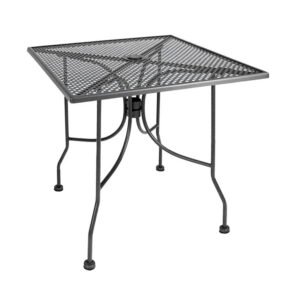 Metal square perforated outdoor table top from ATSmfg, square, grey finish