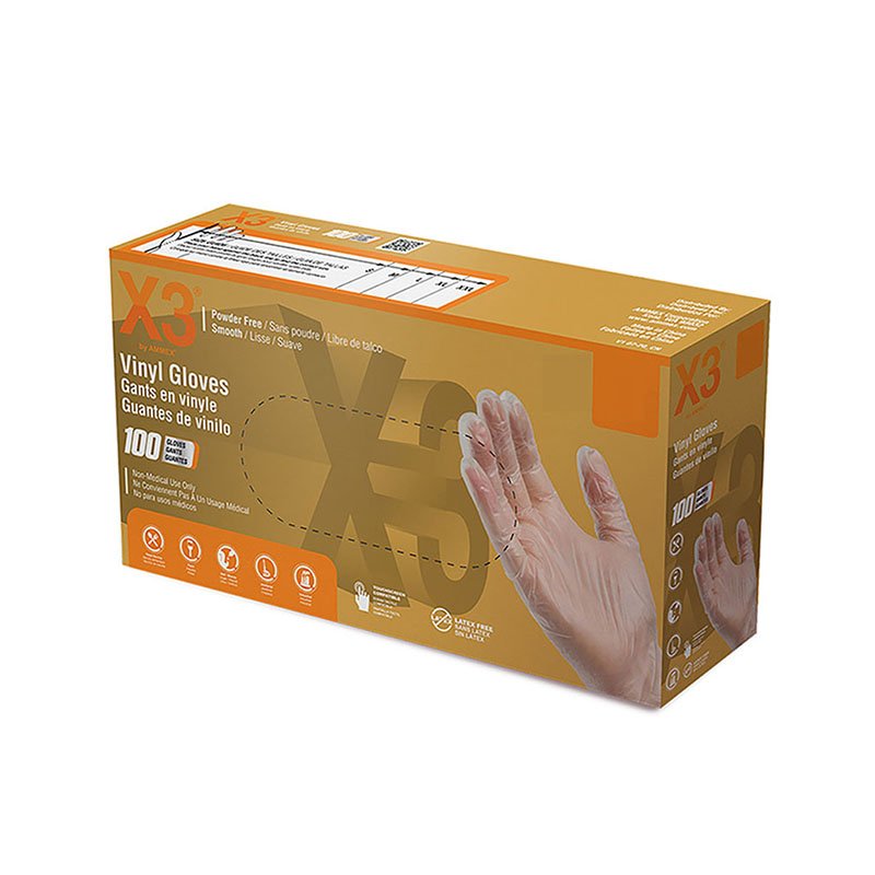Gloves Disposable - Vinyl - X-Large