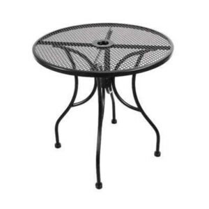Expanded metal mesh outdoor table top from ATSmfg, round