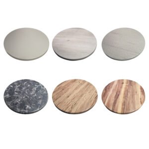 isotop indoor and outdoor laminate table tops, round