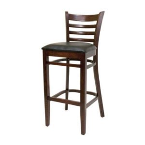 wood ladder back barstool