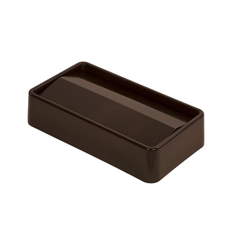 Rectangle Swing Top Trash Can Lid 23 Gallon - Brown