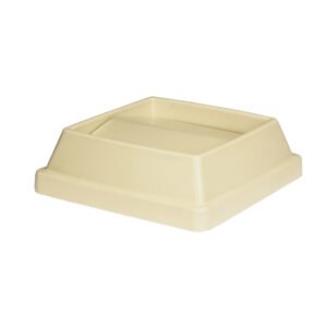 Square Trash Can Lid 25 Gallon - Beige