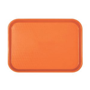 Fast Food Tray, 10" x 14", Orange