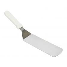 Spatula 8" Flexible Steel - White Handle