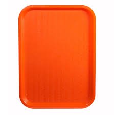 Fast Food Tray, 14" x 18", Orange