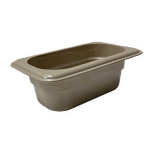 Poly Hot Food Tan Pan 1/9 x 2"