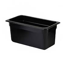 Poly Pan Black 1/3 x 6