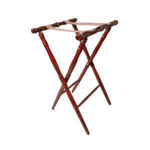 Deluxe Folding Tray Stand - Mahogany