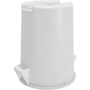 Round Trash Can 44 Gallon - White