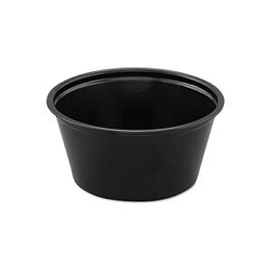 2 oz Portion Cup - Black - 250 Per Sleeve