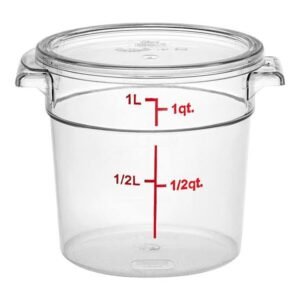 Storage Container 1qt with Lid - Clear