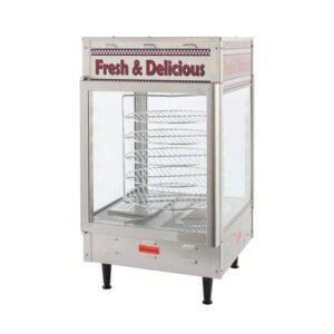 Benchmark 12” Humidified Rotating Pizza / Pretzel Warmer Display