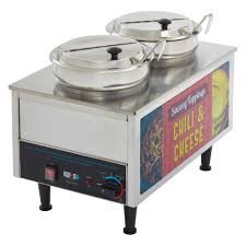 Benchmark Chili & Cheese Warmer - 2 Ladles & Lids