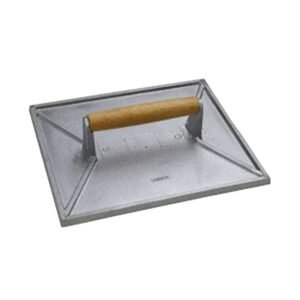 Steak Weight 10-7/8" x 9-1/8" - Cast Aluminum w/ Wood Handle