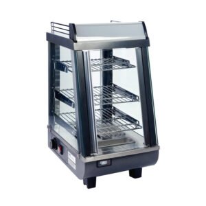 13 1/2" Self Service Countertop Heated Display Case - 3 Shelves